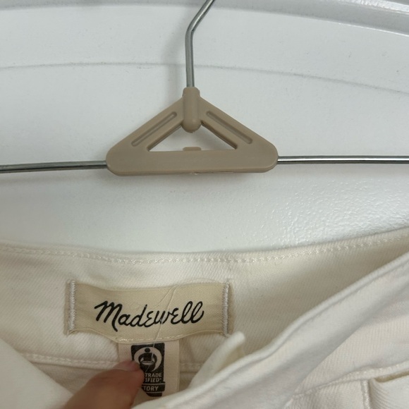 Madewell Emmett Wide Leg White Cream Wide-Leg Pants size 26 - Picture 6 of 9